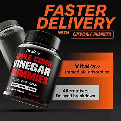 Organic Apple Cider Vinegar Gummies with The Mother Energy Boost Plus