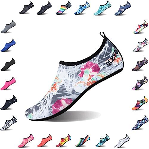 QLEYO Water Shoes Quick Dry Shoes for Men and Women Barefoot Skin Shoes Beach Water Shoes for Swim Yoga surf VDSX003-W7-37/38