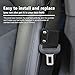 Aukee Seatbelt Adjuster, Car Safety Belt Positioner Shoulder Neck Protector Locking Clip Covers Black (2PCS)
