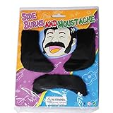 70's Retro Disco Elvis Sideburns & Mustache Costume Set