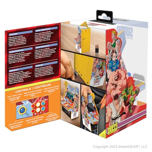 My Arcade Super Street Fighter II Micro Player Pro: Retro Arcades 2 Games in 1, Portable Game, 6.75