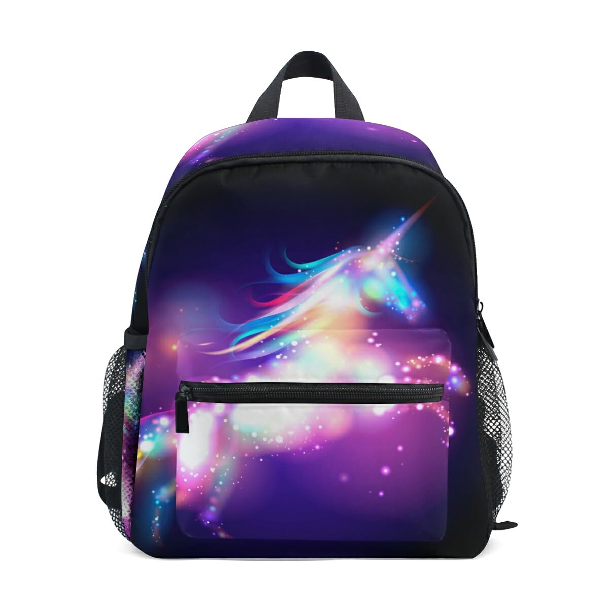 Kids School Backpack with Chest Strap,Colorful Unicorn Students Childrens Book Bag for Boys Girls