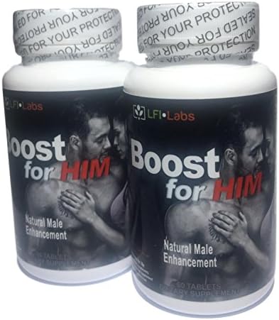 Boost For Him โ Premium Enhancement Supplement Formula for Men for Increasing Size with Tongkat Ali and Maca for a Maximum Strength Boost, Energy, & Endurance | 2 Bottles: 120 Tablets