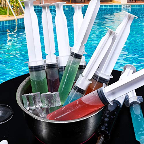 FOCUSLINE 50 Pack Jello Shot Syringes, 2 OZ Large Capacity Reusable