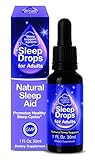 SleepDrops for Adults - Award Winning Sleep Aid For Going To Sleep Faster, Turn Off a Busy Mind, Natural, Herbal, Non-Habit Forming, Bioavailable (1 Ounce)