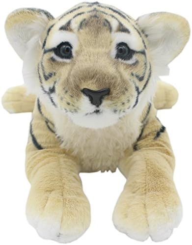 TAGLN Realistic The Jungle Animals Lifelike Stuffed Plush Toys Pillows (19 Inch, Brown Tiger)