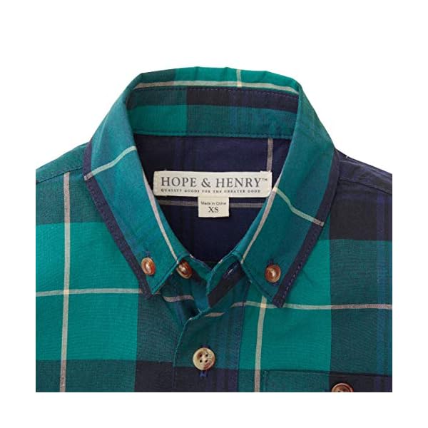 Hope & Henry Boys' Long Sleeve Stretch Poplin Button Down Shirt - Image 3