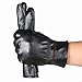 Yoyorule Men Fashion Warm Cashmere Leather Winter Gloves Driving Waterproof