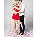 Patelai 4000 Pieces Heart Confetti Metallic Foil Red White Pink Heart Confetti for Valentine's Day Wedding Party Decor