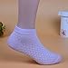 CHUNG Little Girls Cotton Socks Toddler Low Cut Mesh Summer Invisable Liner Thin, PinkRabbit, 2-4 Years