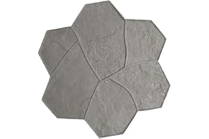 Original Random Stone Concrete Stamp Single by Walttools | Decorative Rock Tile Pattern, Sturdy Polyurethane Texturing Mat, Realistic Detail (Floppy, Flex)