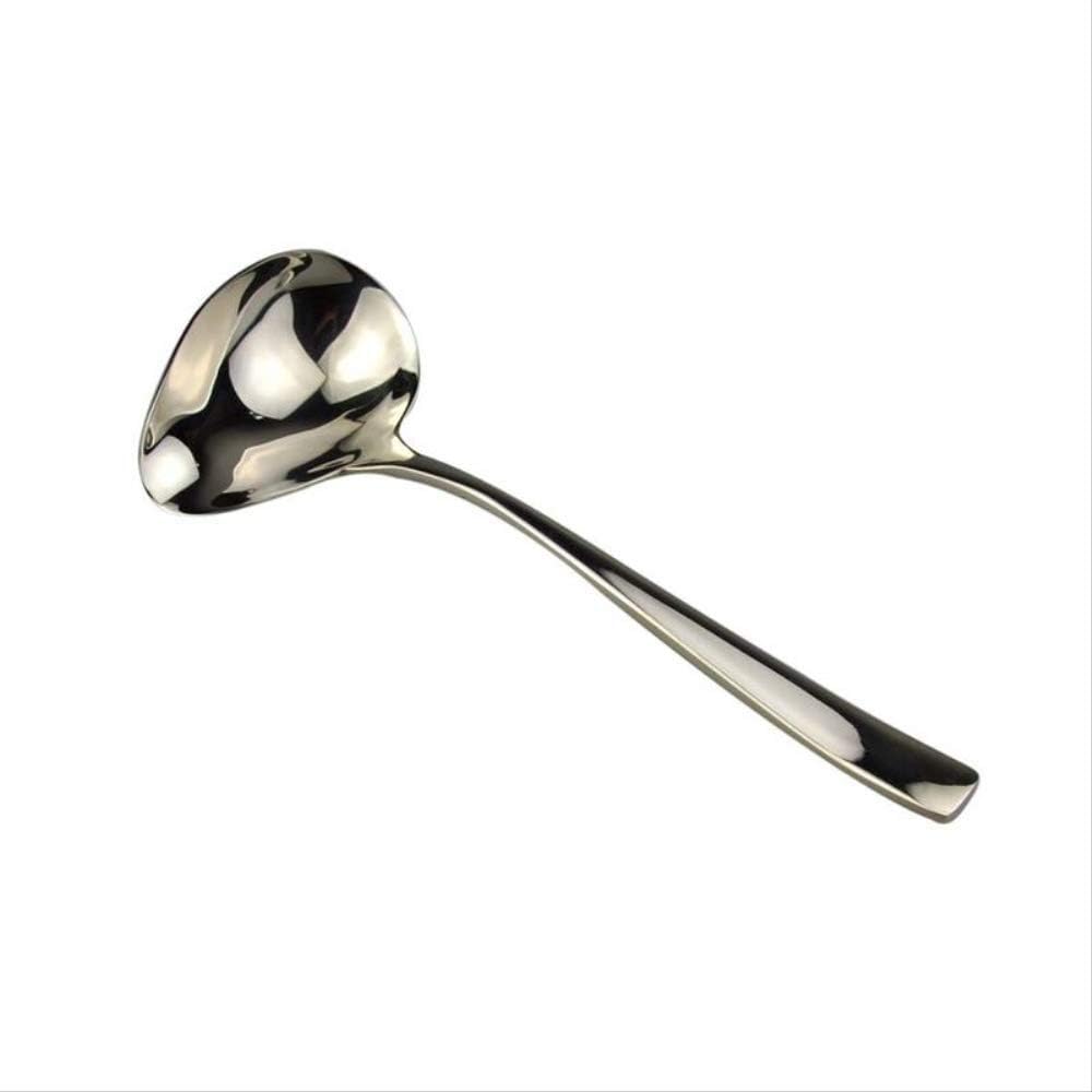 Stainless Steel Soup Sauce Spoon Small Soup Ladle Serving Spoon Creative Soup Porridge Sauce Spoon Delicate Cutlery