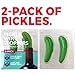 Hawwwy Pickle Wine Stopper - Set of 2 - Leak Proof, Premium Wine Bottle Stoppers - Ideal Gift - Cute Accessories - Funny Bottle Stopper with Gift Box