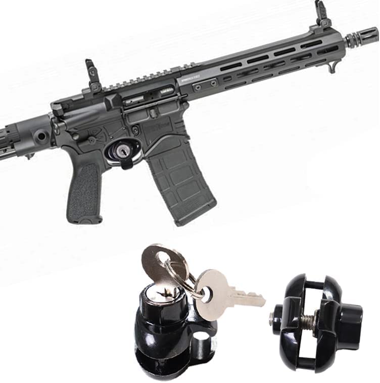 HONESECUR 3pcs/lot Gun Trigger Lock, Safety Zinc Alloy Keyed Locks for Rifle Pistol Firearms Hunting & Shooting Accessory