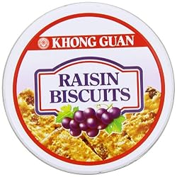 Khong Guan Raisin Biscuits Tin, 20-Ounce