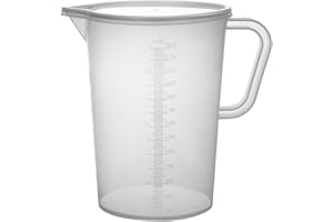 Multipurpose 3 Liter Measuring Container Sturdy 3000ml Measuring Pitchers for Kitchen and Laboratory Graduated Pitcher