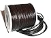 cords craft Round Leather Cord for Round Bracelet, Necklaces Plain Genuine Leather Cord 3.0MM 34 Dark Brown