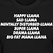 Spreadshirt Twaimz Happy Llama Lyrics Women's T-Shirt, S, Black