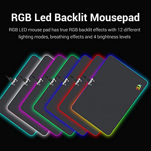 Redragon M602BA Gaming Mouse and Mouse Pad Combo, Wired RGB Backlit