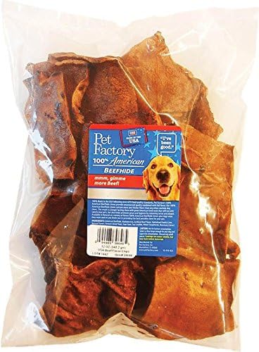 PET FACTORY 39646 USA Beef Hide Beef Basted Chips, 12 oz