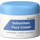 Seborrheic Dermatitis Face Cream for Sensitive Skin - Hydrates & Supports the Skin Barrier with MCT Oil, Squalane - Moisturizing Face, Scalp and Body Cream - No Steroids, Gentle Ingredients