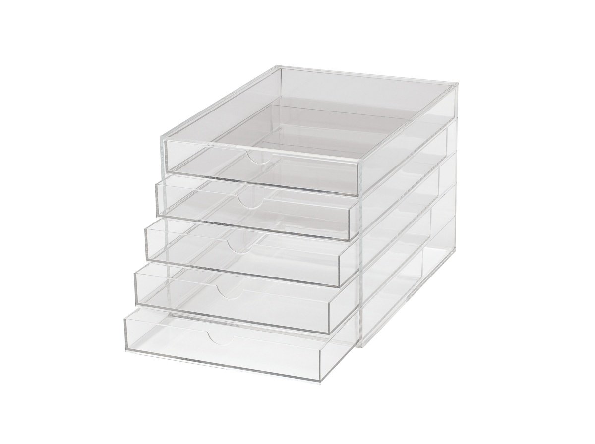 Maul A4 5 Drawer Acrylic Storage Box Transparent