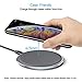 CHOETECH Wireless Charger, Qi Certified Zinc-Alloy & PU Ultra-Slim 10W Max Wireless Charging Pad, Compatible iPhone XS/XS Max/XR/X/8/8+, Galaxy Note 10/S20/S20+/S10/S10+, 5W all Qi Enabled Devices