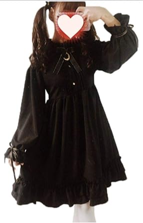 Amazon Co Jp ゴシック 黒 少女 ワンピースlolita ロングワンピース バブルス リズリサ ホビー