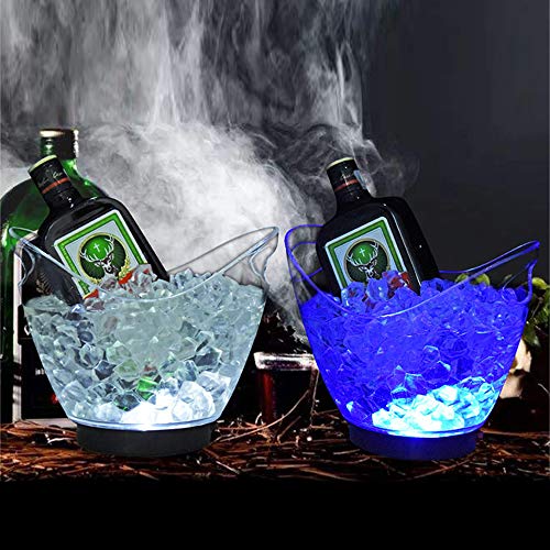 LED Ice Buckets, Colors Changing LED Cooler Bucket Waterproof Ice