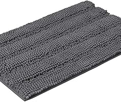 Turquoize Chenille Area Rug (Non-Slip) Kitchen and Bathroom Mat Rug