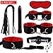Bondage Restraints Set Kit for Bed and Under Bed Sex Play SM Bondage Toy Gear Wrist Cuffs Gags Collar Spanking Rope Strap On Harness for Women Couples Lesbian Female,A2thumb 4