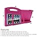 HDE Case for iPad Mini 1 2 3 Kids Shockproof Bumper Hard Cover Handle Stand with Built in Screen Protector for Apple iPad Mini 1st 2nd 3rd Generation (Hot Pink)