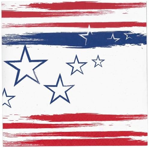 Lunch Nap Stars N Stripes, 40 Pcs K77324