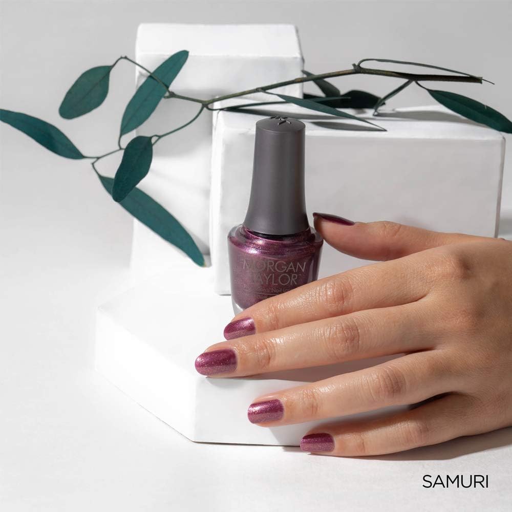 Morgan Taylor Nail Polish, Samuri, 0.5 oz, Metallic Silver, 14.79 ml (Pack of 1) - Image 4