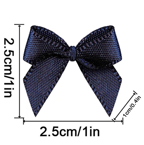 20 Color Pre-Tied Denim Satin Gift Bows (pack of 50)