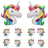 Unicorn Balloons（10pcs ），Unicorn Balloon Birthday Decoration Set - Unicorn Party Supplies - 2 Pcs 43 inch and 8 Pcs 16 inch Unicorn Party Supplies for Birthday Party