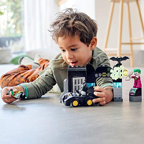 LEGO 10919 DUPLO Super Heroes DC Bathöhle mit Batmobil, Batman, Robin, Joker und Auto, Baby Spielzeug ab 2 Jahre… – Bild 7