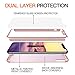 MYRIANN 360TP-RoseGold-01 Dual Layer Textured Ultra Slim Shock Absorbent PC, 360 Full-Body Drop Resistant Protection with Tempered Glass Screen Protector for iPhone X - Rose Gold