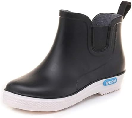 mens ankle high rubber boots