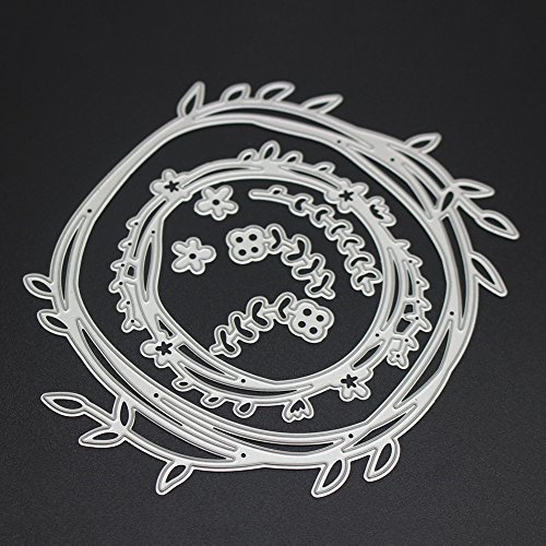 Whitelotous Flower Leaves Cutting Dies Handmade DIY Stencils Template Embossing for Card Scrapbooking Craft - Thumbnail 5