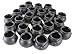 Well Pack Box 24 Wide Mouth Plastic Mini Cauldron Candy Holders Halloween Trick or Treat Black Handle Kettle Bucket Mini Cupcake Holder Party Decoration
