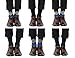 Men Cotton Business Dress Socks Navy Argyle Solid Pattern Socks 6 Pack