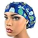 Surgical Scrub Hat Blue Pineapples Scrub Cap