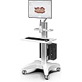 Medical Trolley Cart with Monitor Mount & Oral Scanner Holder – Height-Adjustable Mobile Workstation for Dental Clinics, Hospitals & Beauty Salons
