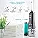 Cordless Water Flosser for Teeth Cleaning-by B.WEISS- 4 Pressure Modes-Waterproof Design- Rechargeable Oral Irrigator with a Powerful Battery for Home&Travel (Silver&Black)