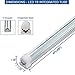 4FT LED Shop Light Tube Fixture, T8, 30W 3000lm 6500K, Integrated Led Tubes, Double Side V Shape, Tube Light, No Ballast, Super Bright White, Bulbs for Garage, Warehouse, Plug and Play (Pack of 4)