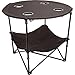 Preferred Nation Folding Table, Polyester with Metal Frame, 4 Mesh Cup Holders, Compact, Convenient  Carry Case Included – Blackthumb 1