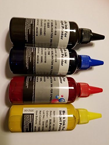 400 ml (13.3 oz) heat transfer sublimation ink pigment for Epson NX 430 625 workforce wf 320 323 325 435 520 310 315 500 600 610 615 2520 2530 2540 3620 3640 7110 3520 3540 7010 7510 7520 printer CISS
