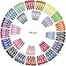 ALinmo 100pcs 2 Inch Glitter Mix Colors Snap Hair Clips No Slip Metal Hair Clips Barrettes Hairpins for Girls Toddlers Kids Women Accessories