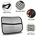 Lumbar Support with Double-Layer Mesh, Bundle Set Mesh Back Support Cushion for Car Seat Home Office Chair with Back Relief Fast Track Program for Orthopedic Lower Back Pain Relief Correct Posture